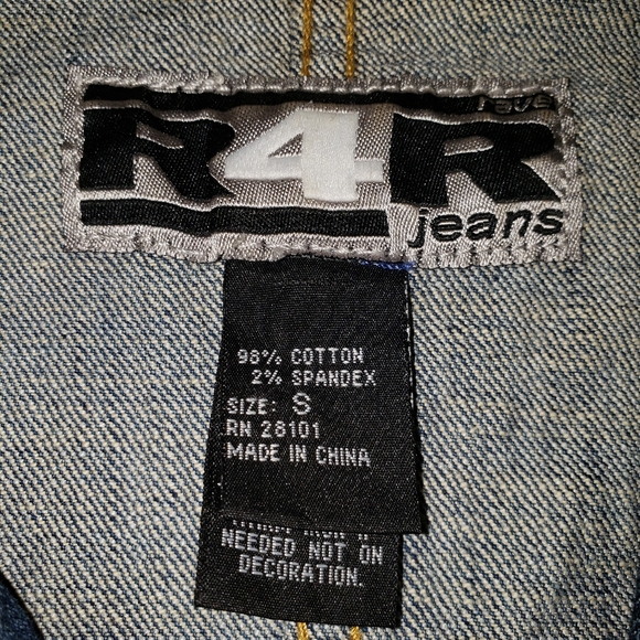 R4R JEANS Denim Jacket Size Small - Picture 4 of 6